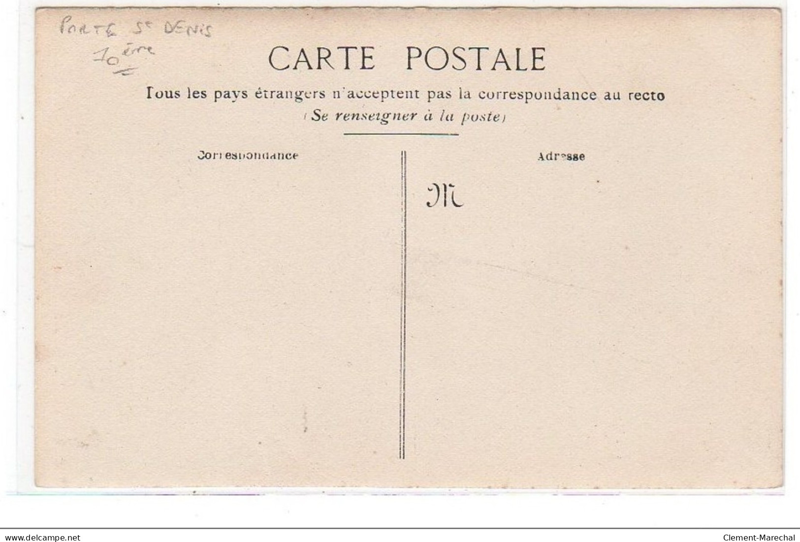 PARIS : Carte Photo De La Porte Saint Denis Vers 1910 - Très Bon état - Distretto: 10