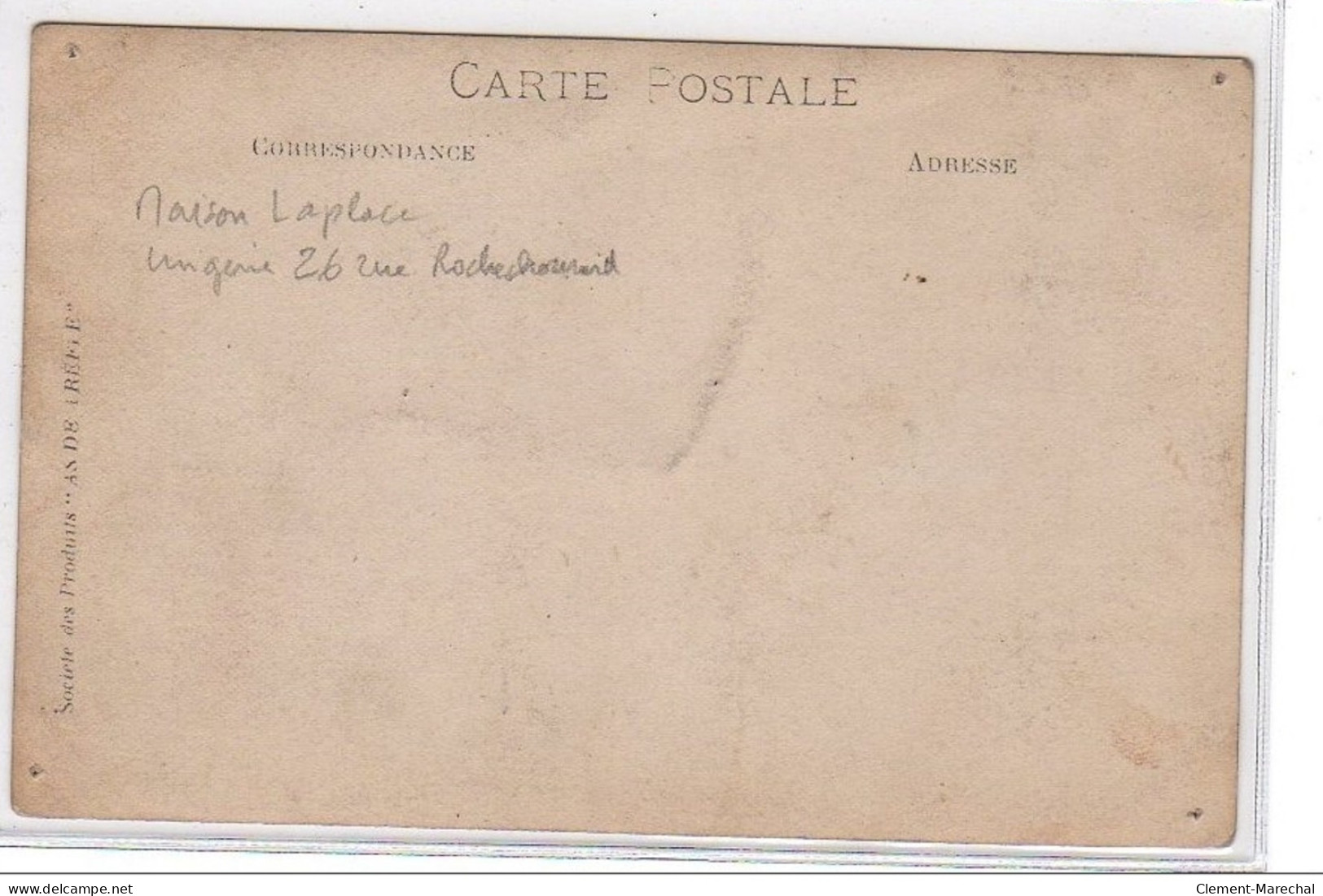 PARIS : Carte Photo De La Maison Laplace Au 26 Rue Rochechouard Vers 1910 - Très Bon état - Distrito: 09