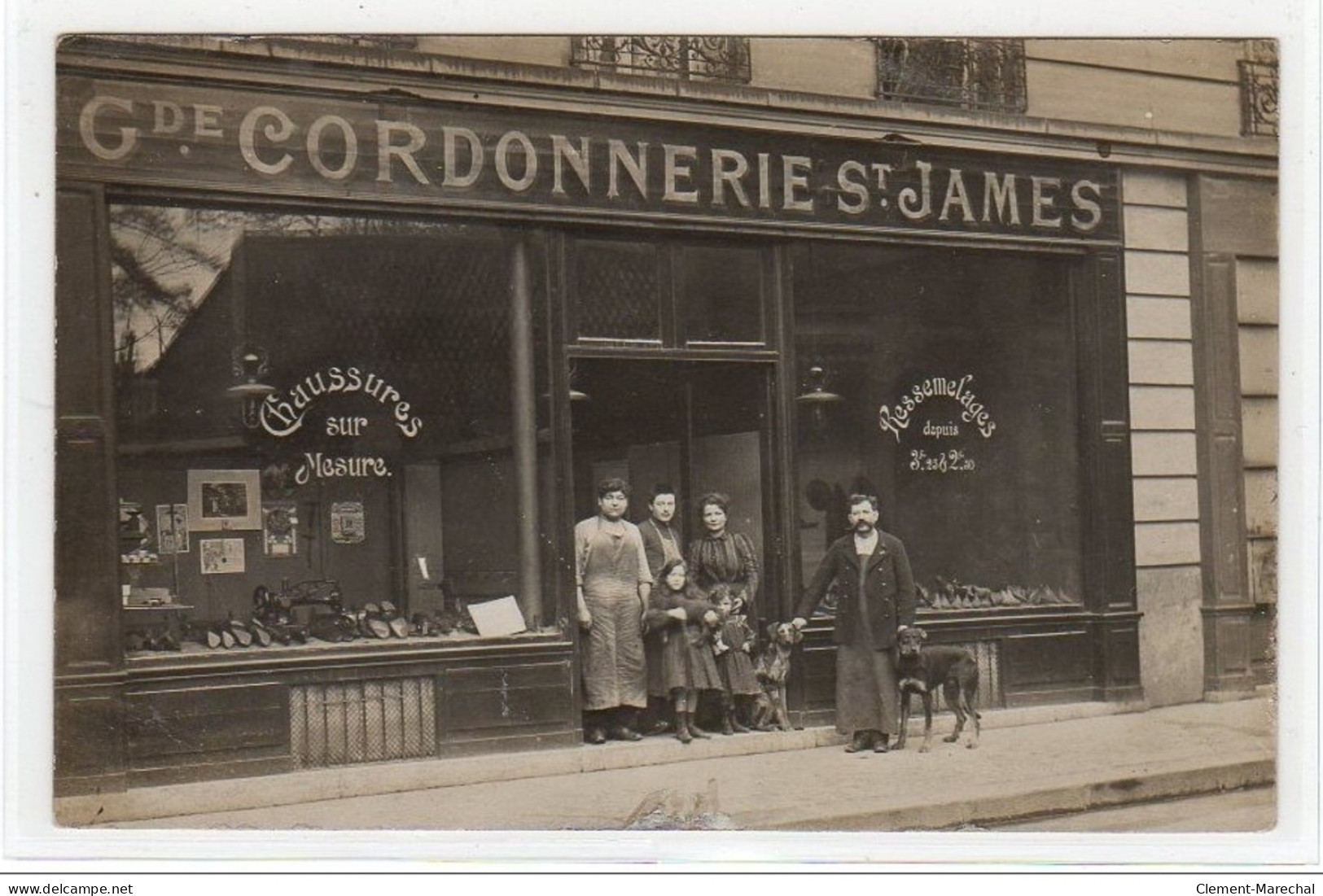 NEUILLY SUR SEINE : Carte Photo De La Cordonnerie Saint James Vers 1910 - Très Bon état - Neuilly Sur Seine