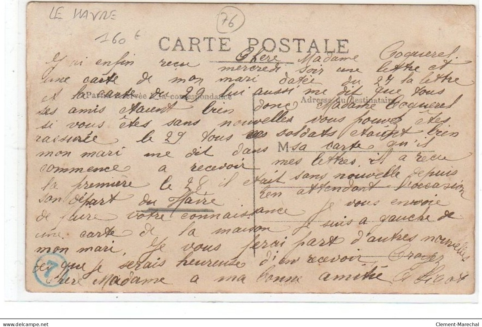 LE HAVRE : Carte Photo De La Charcuterie LIGOT Vers 1910 - Très Bon état - Ohne Zuordnung