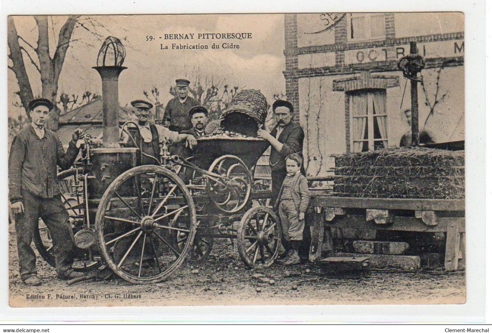 BERNAY Pittoresque : La Fabrication Du Cidre (pressoir) - Très Bon état - Bernay