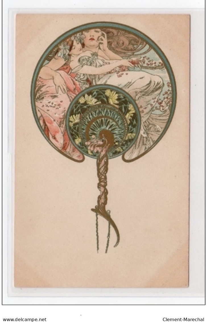 MUCHA Alfons : "Miroir" Vers 1900 - Bon état (traces) - Mucha, Alphonse