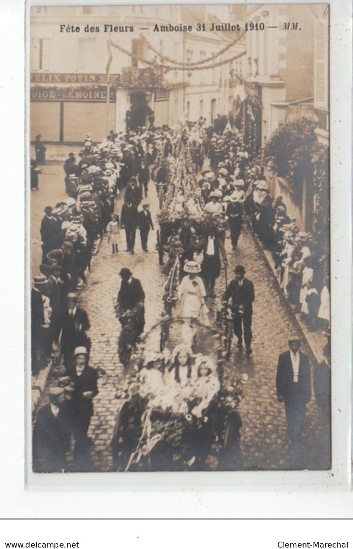 AMBOISE - Fête Des Fleurs - 31 Juillet 1910- Très Bon état - Amboise