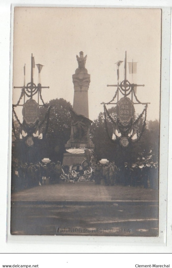 CAEN - CARTE PHOTO - Le Monument Aux Mobiles élevé A La Gloire Des Morts De La Guerre De 1870 - Très Bon état - Caen