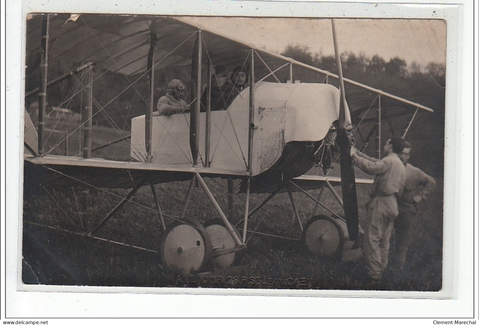 CAEN - CARTE PHOTO - AVIATION - Très Bon état - Caen