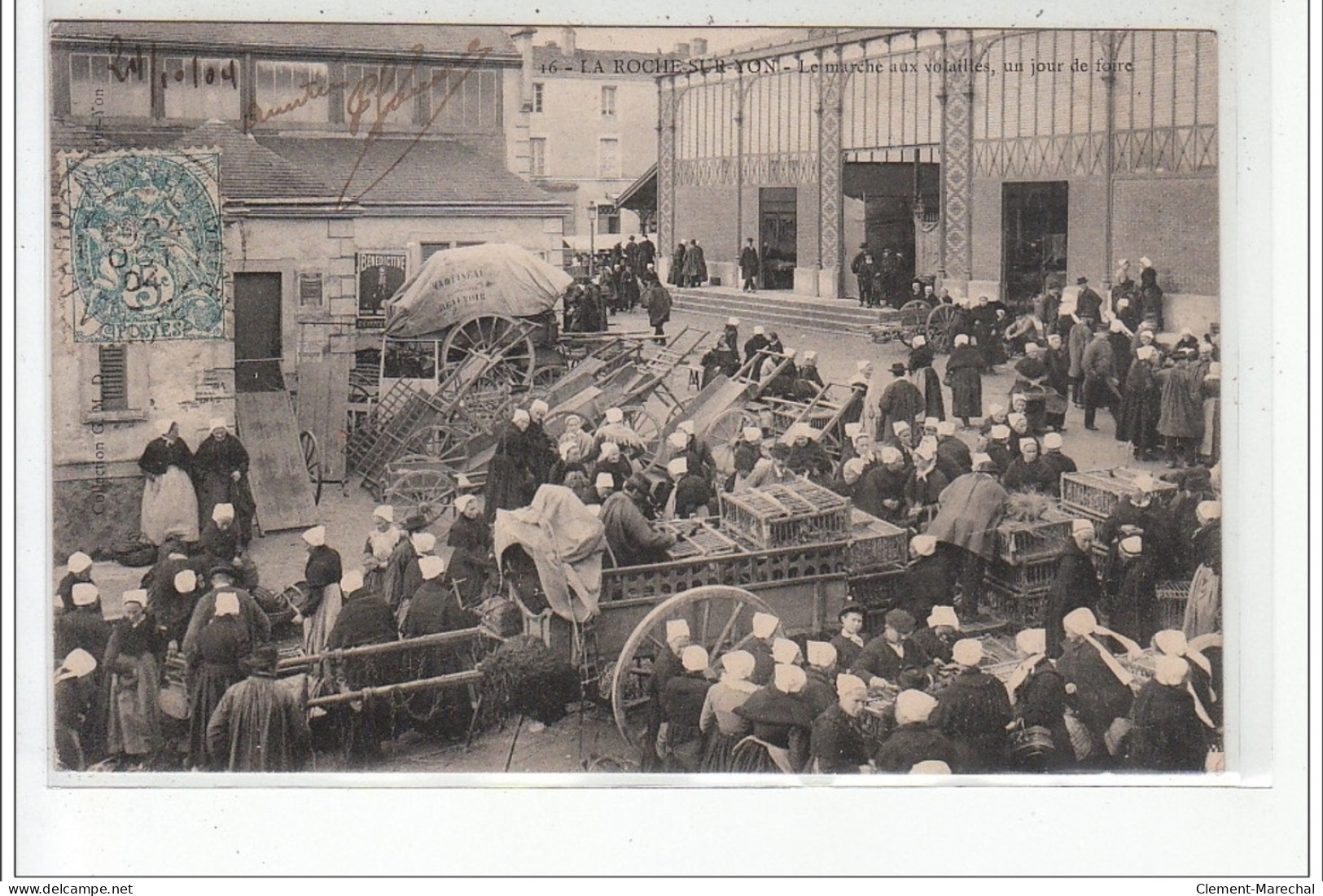 LA ROCHE SUR YON - Le Marché Aux Volailles Un Jour De Foire - Très Bon état - La Roche Sur Yon