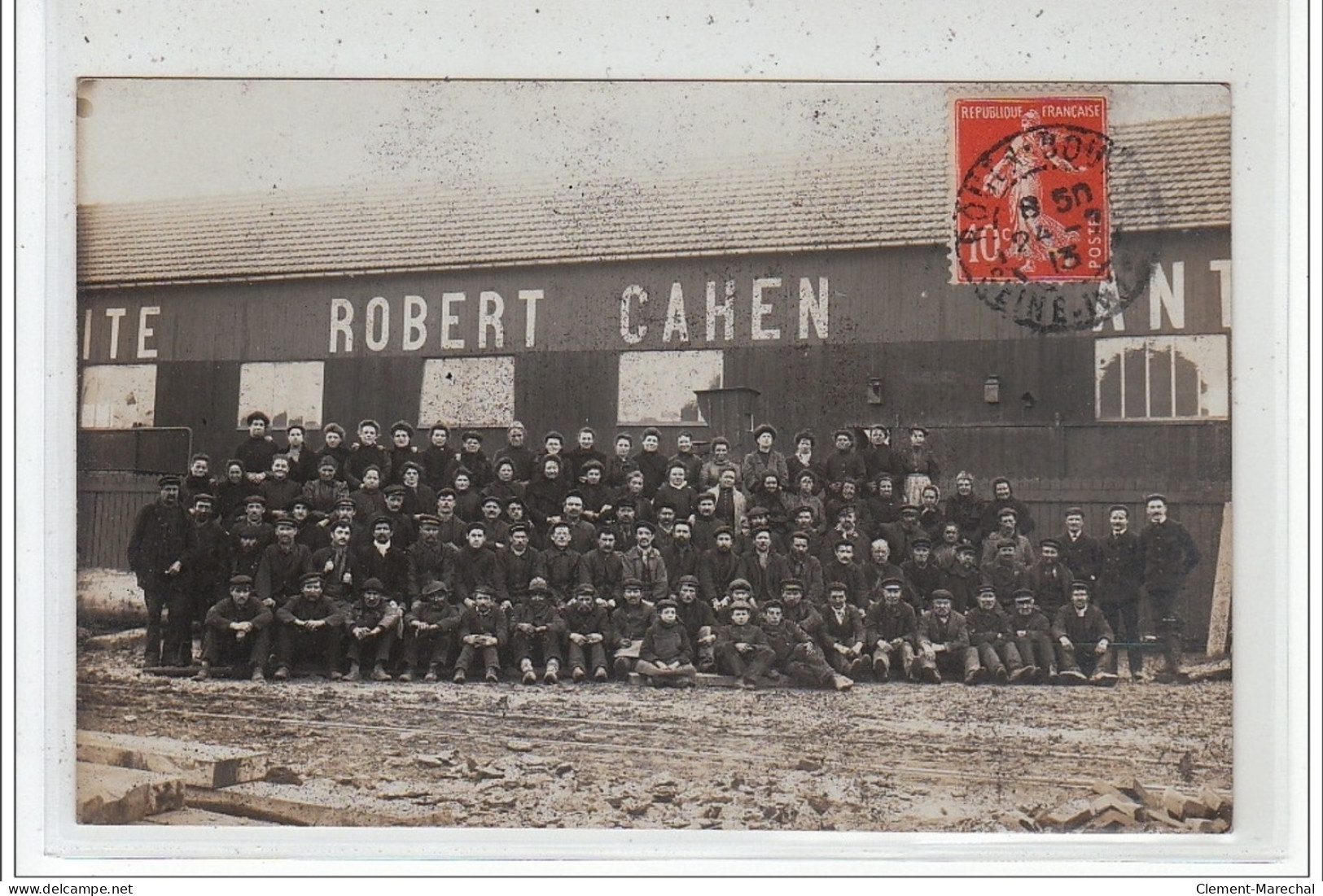 ROUEN - CARTE PHOTO - Robert Cahen - Photo De Groupe (ouvriers) - Très Bon état - Rouen