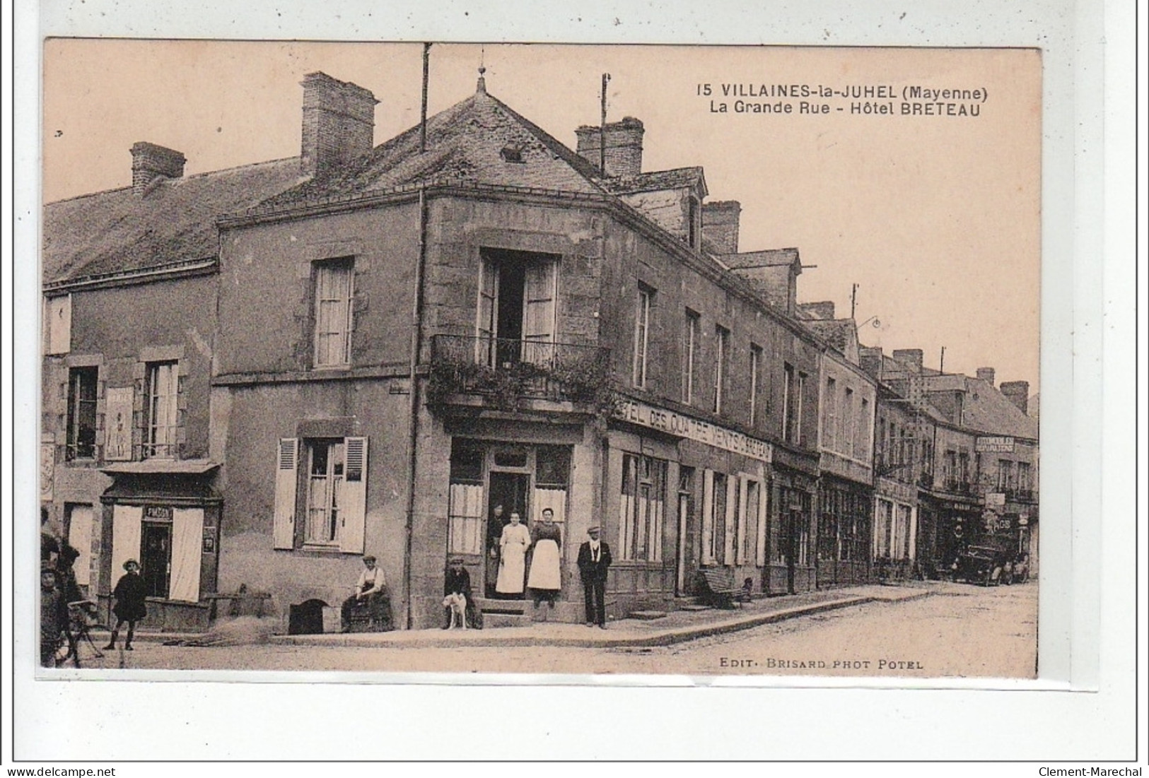 VILLAINES LA JUHEL - La Grande Rue - Hôtel Breteau - Très Bon état - Villaines La Juhel