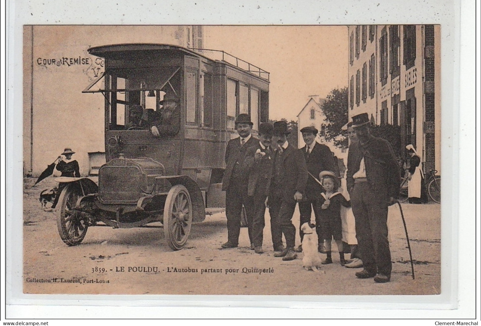 LE POULDU - L'Autobus Partant De Quimperlé - Très Bon état - Le Pouldu