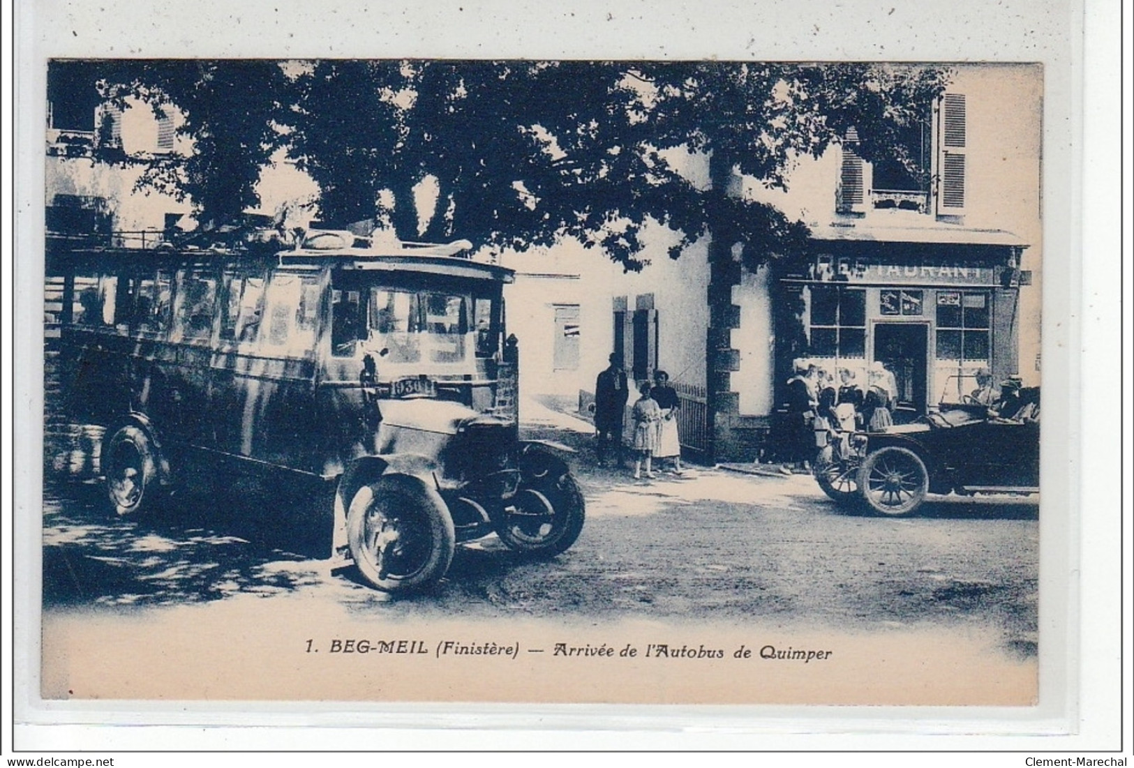 BEG-MEIL - Arrivée De L'Autobus De Quimper - Très Bon état - Beg Meil