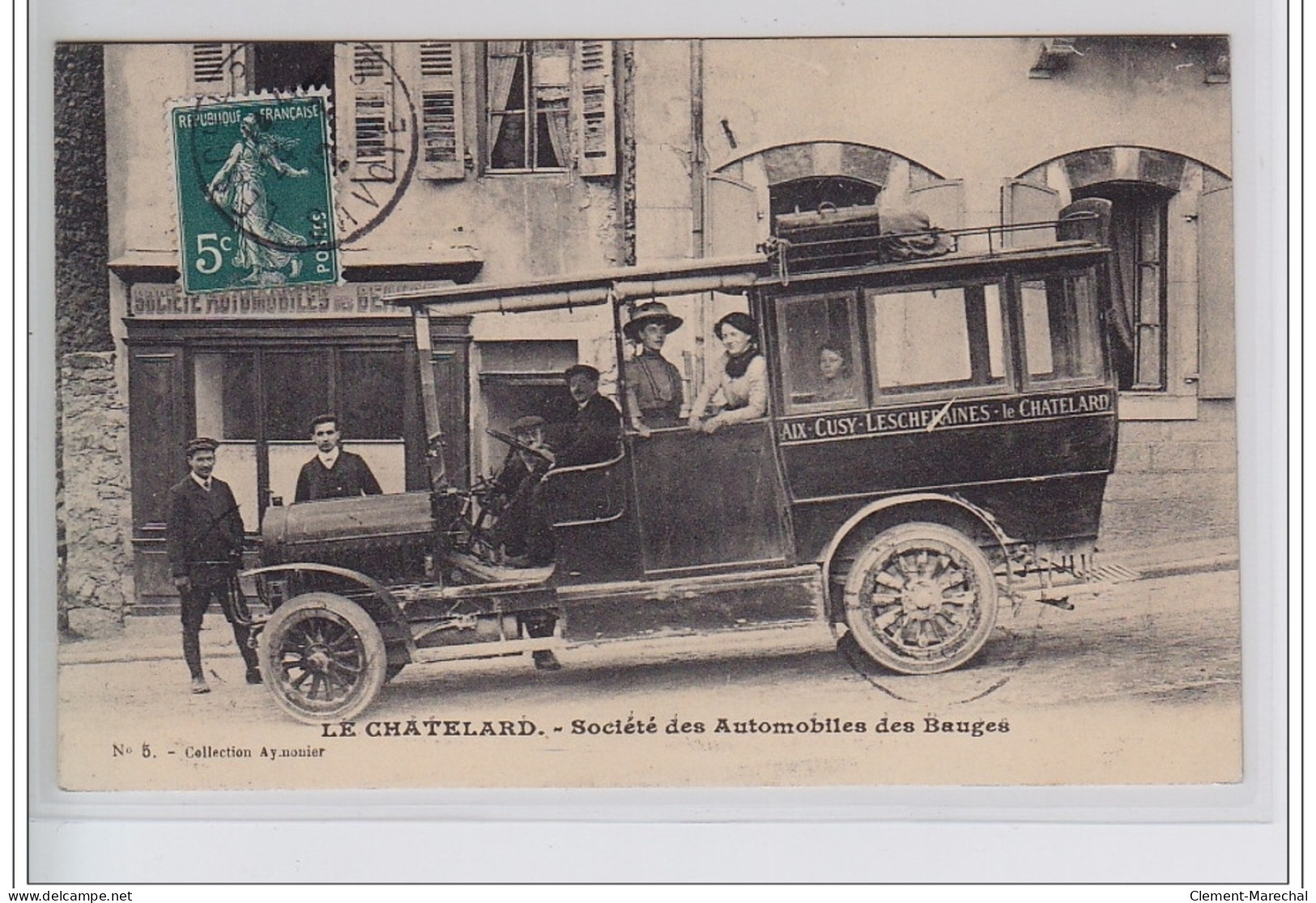 LE CHATELARD : L&acute;autobus De La Société Automobile Des Bauges - Très Bon état - Le Chatelard