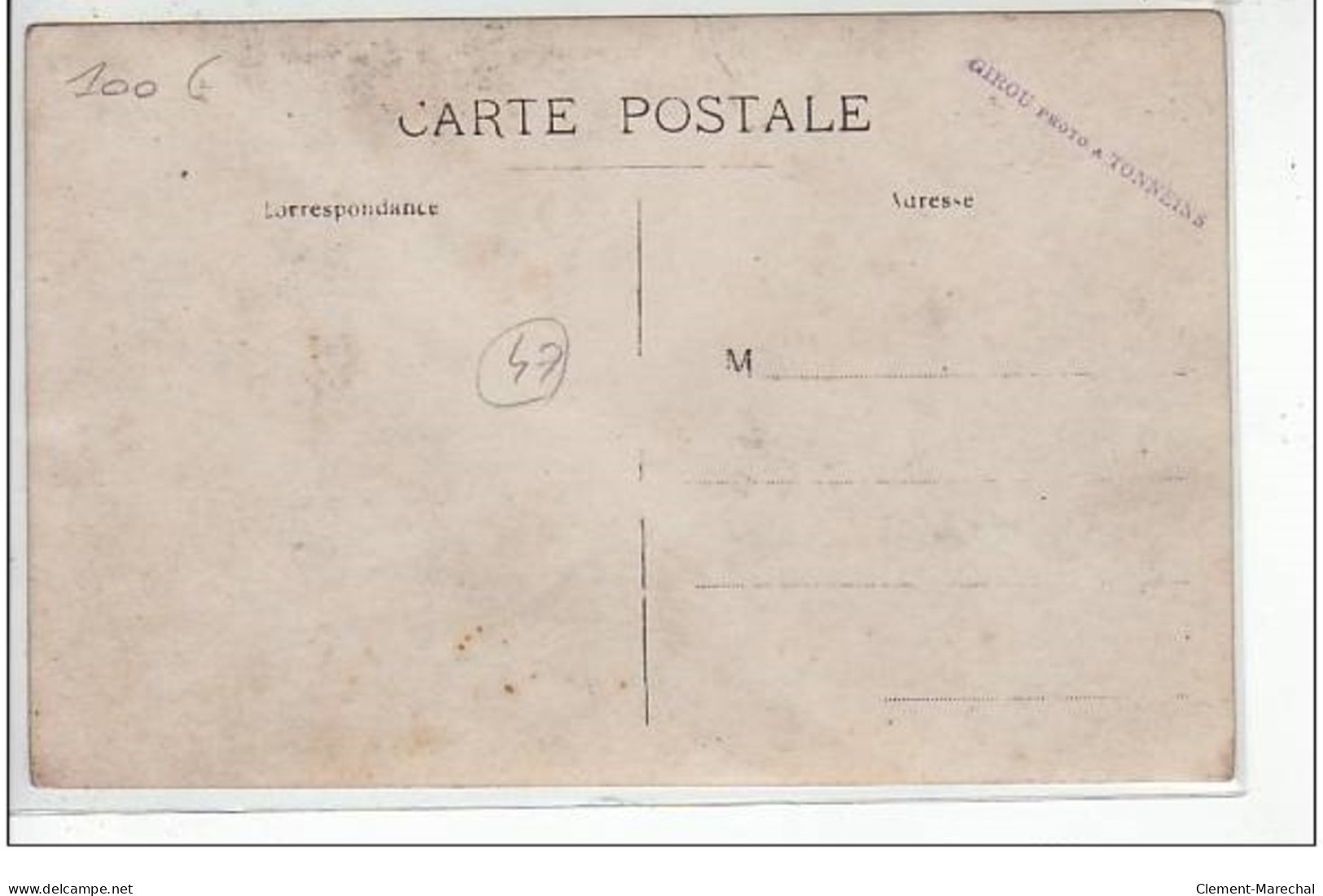 Courses Hippiques : Carte Photo D'un Sulki Vers 1910 (photographe à TONNEINS - Bon état - Other & Unclassified