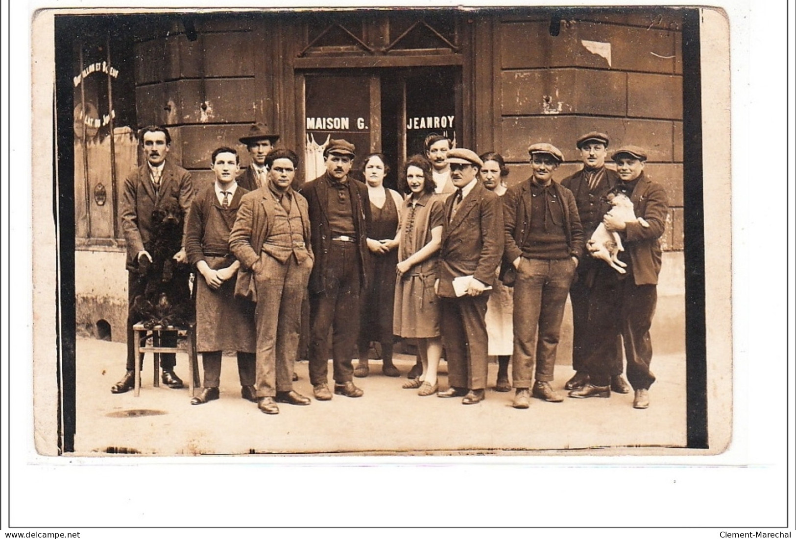 PARIS : Carte Photo Du Café Jeanroy Au 205 Rue De Championnet Vers 1910 - Très Bon état - Distretto: 18