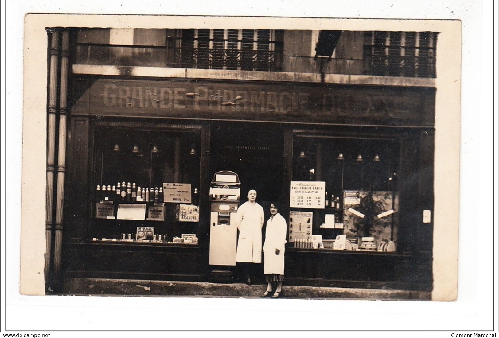 PARIS 20 : Carte Photo De La Grande Pharmacie Du 20ème - Très Bon état - Paris (20)