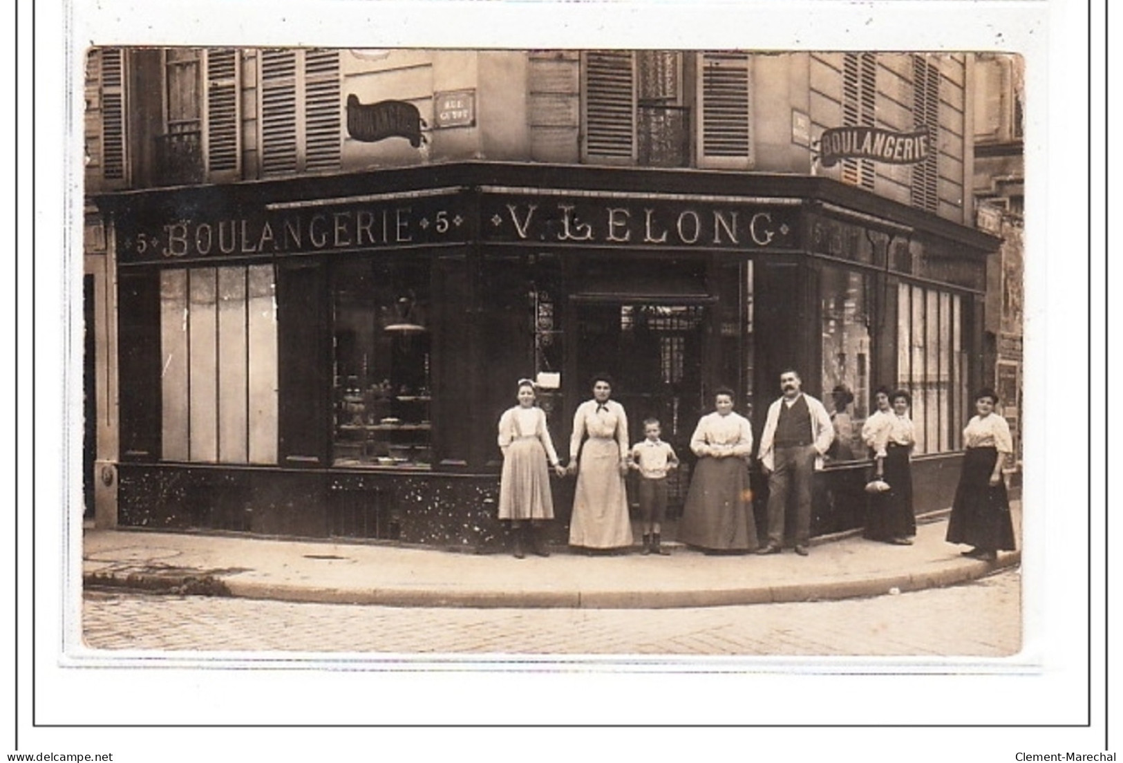 PARIS 17 : Carte Photo De La Boulangerie LELONG Au 5 Rue GUYOT - Très Bon état - Distrito: 17