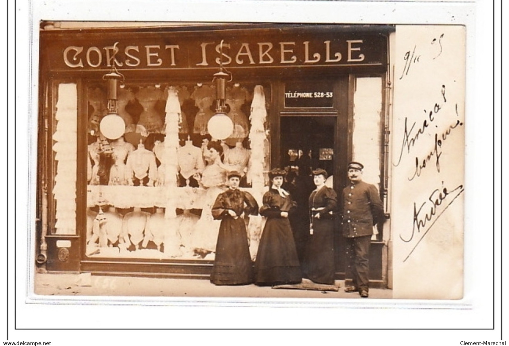 PARIS 17 : Carte Photo Du Magasin De Corset ISABELLE Au 39 Avenue Des Ternes (mode) - Très Bon état - Arrondissement: 17