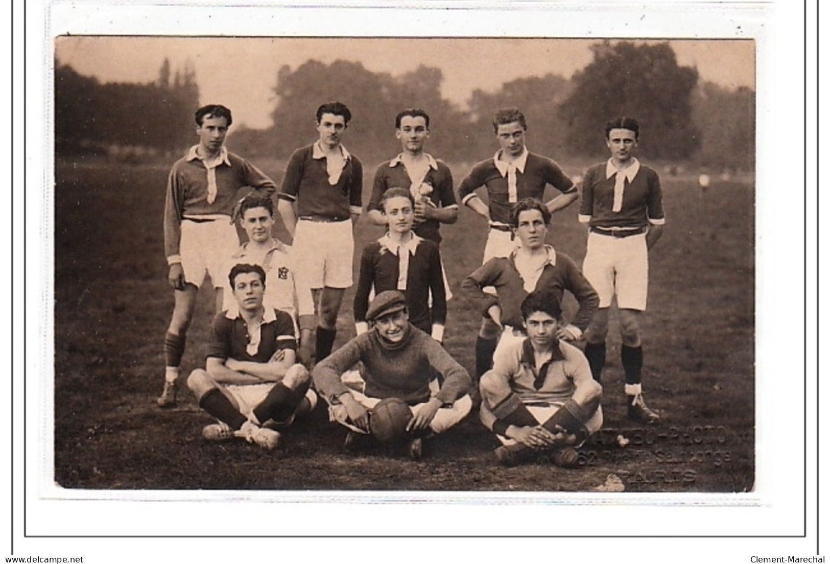 PARIS 16 : Carte Photo De L'équipe 1 De Jean Baptiste Say (école - Sport - Football) - Très Bon état - Arrondissement: 16