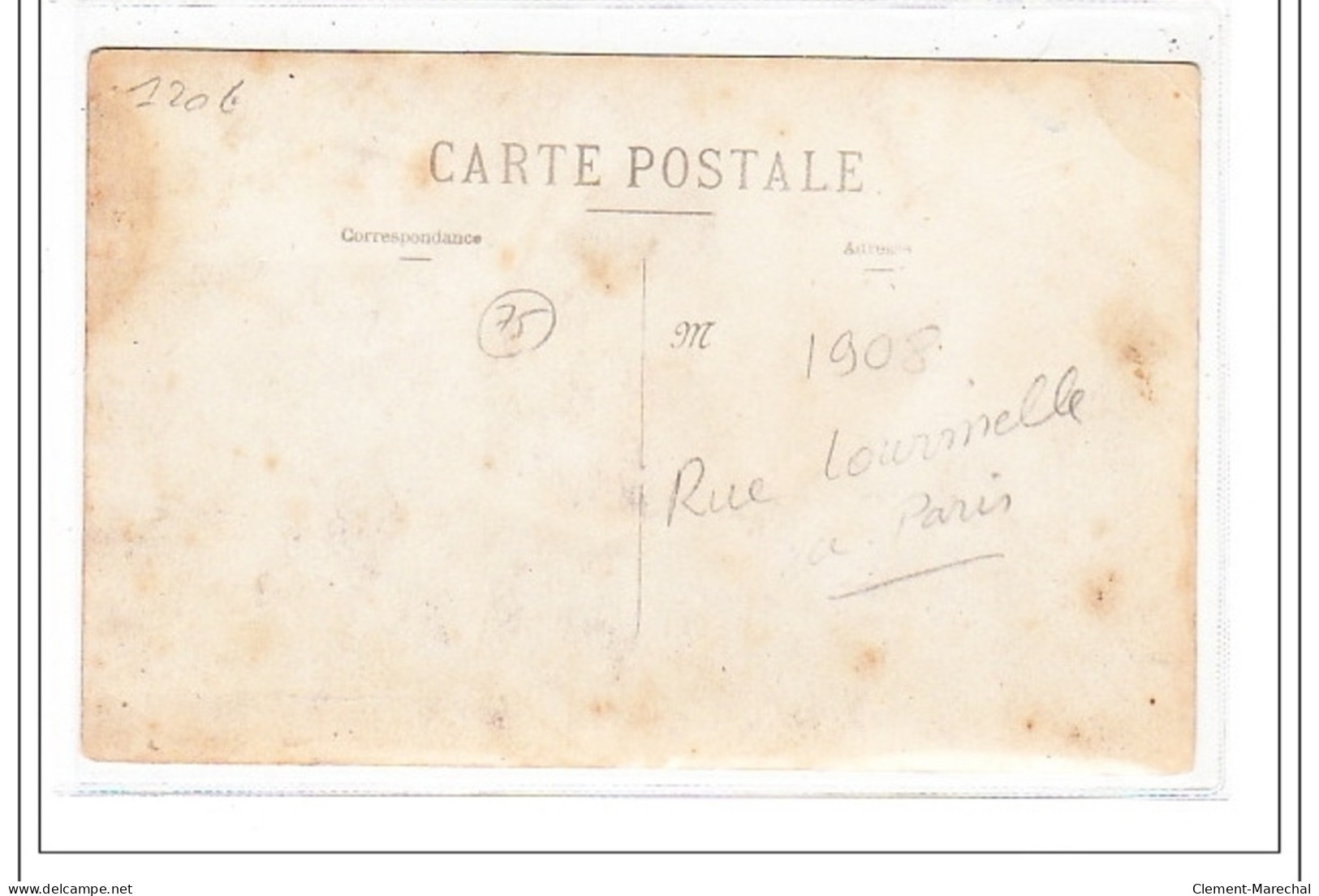 PARIS 15 : Carte Photo De La Boulangerie Patisserie Normand - Très Bon état - Distretto: 15