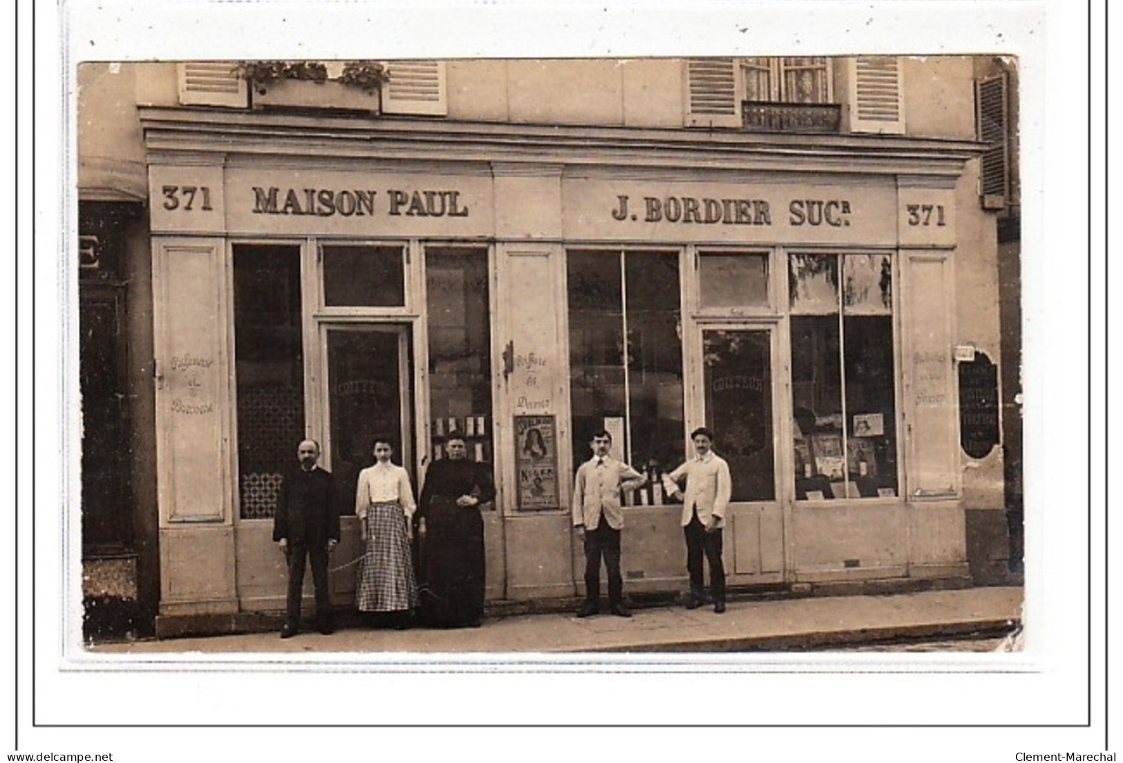 PARIS 15 : Carte Photo Du Salon De Coiffure BORDIER Au 371 Rue De Vaugirard - Très Bon état - Distrito: 15