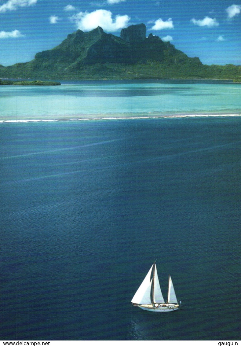 CPM - BORA-BORA - Vue Aérienne (voilier) - Edition Photo E.Christian - Frans-Polynesië