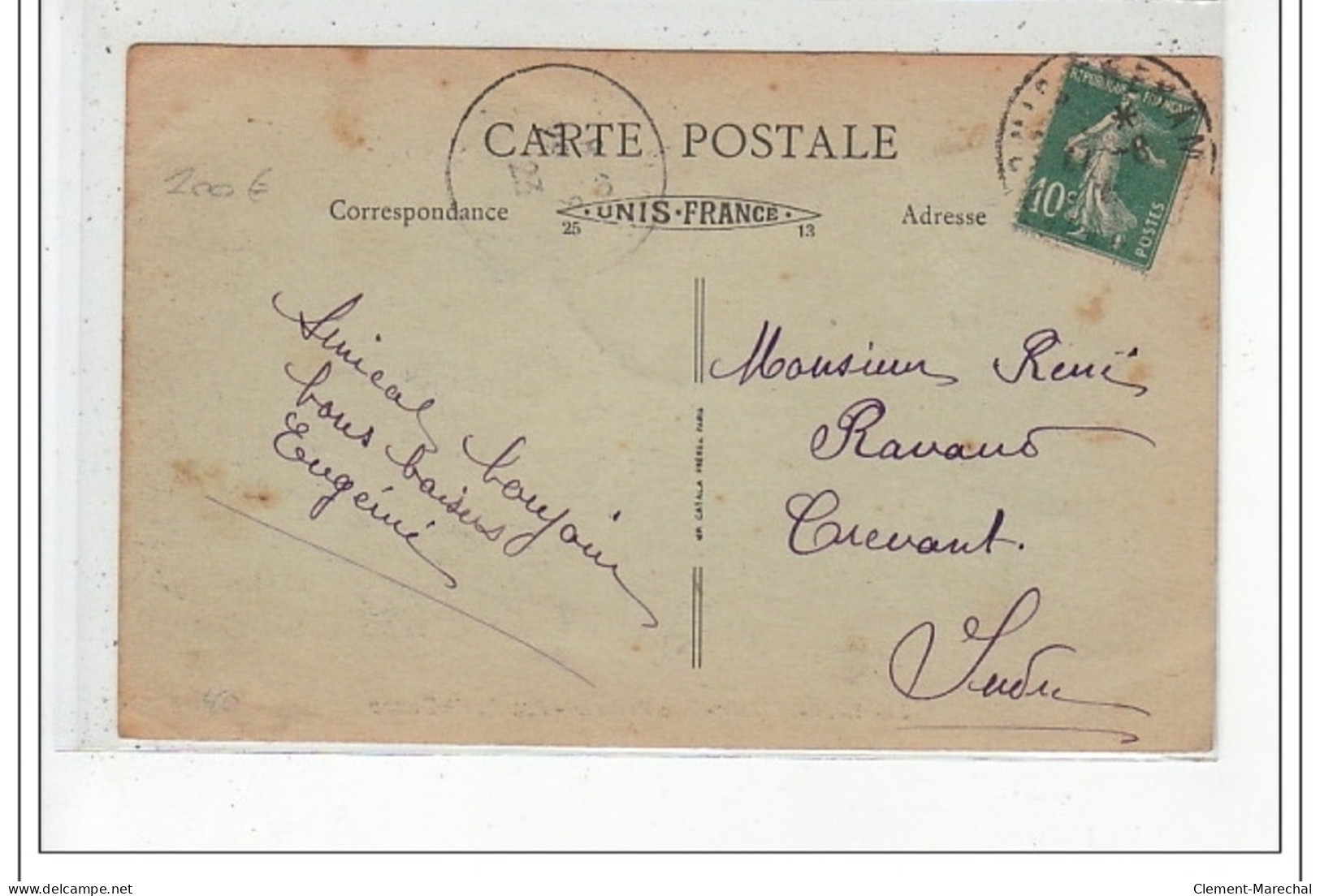 RIVA BELLA : Magasin De Cartes Postales """"au Petit Bazar"""" Rue Pasteur Vers 1910 -  Très Bon état - Riva Bella