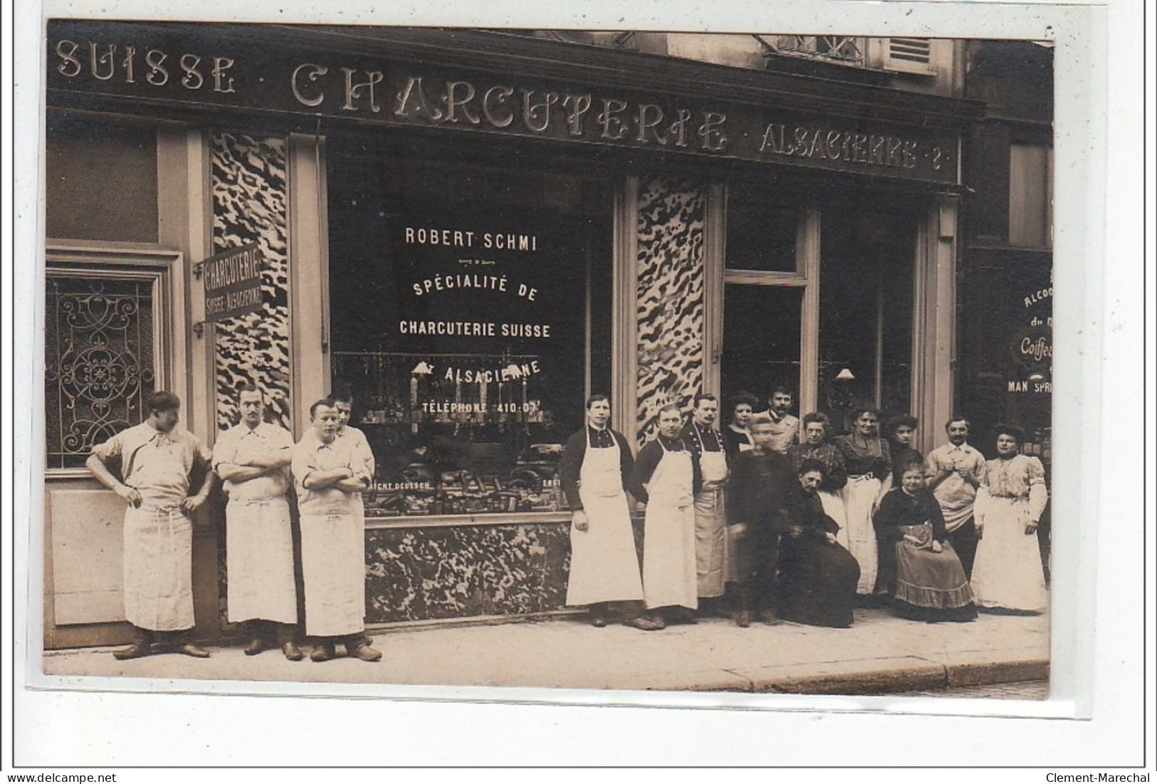 PARIS - CARTE PHOTO  - Charcuterie Alsacienne Robert Schmi - 8, Rue Saint Lazare - Très Bon état - Arrondissement: 09