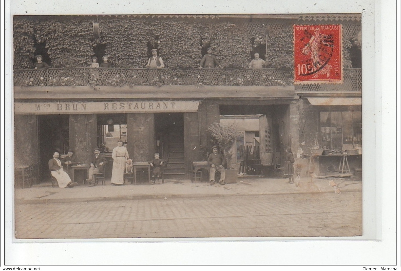 PARIS - CARTE PHOTO  - Maison Brun - Restaurant - 12 Quai De Passy - Très Bon état - Paris (16)