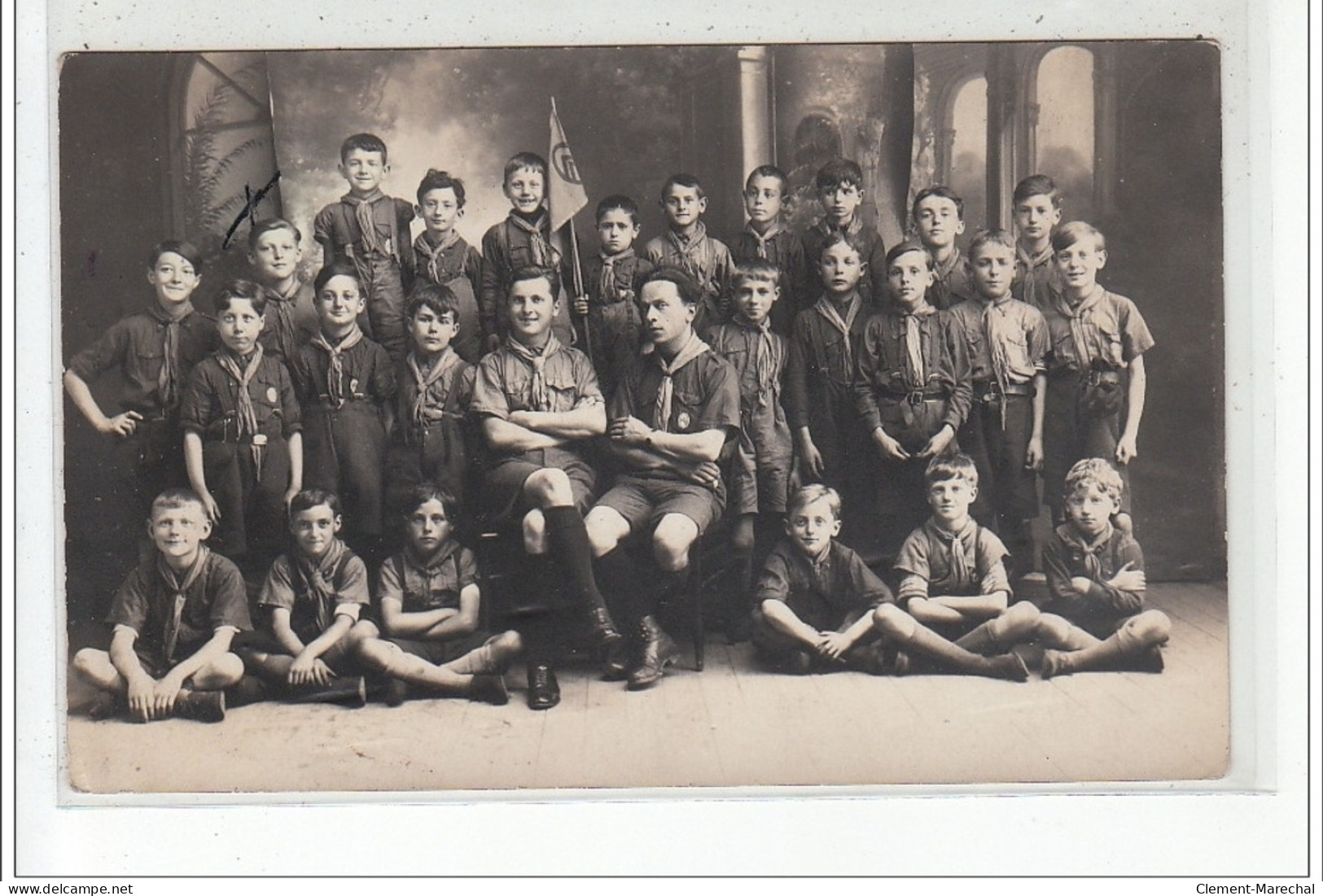 PONT L'ABBE - CARTE PHOTO - SCOUTS - Très Bon état - Pont L'Abbe