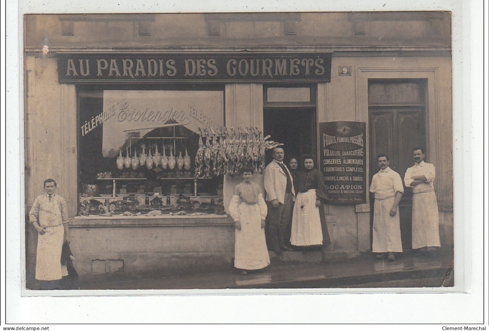 CHARLEVILLE MEZIERES : Au Paradis Des Gourmets - Alimentation Générale, Boucherie - Très Bon état - Charleville