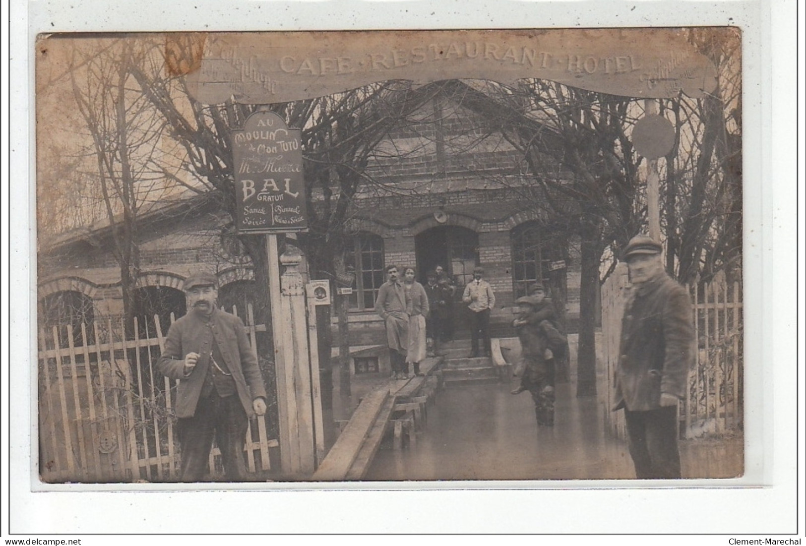 SAINT MAUR DES FOSSES - CARTE PHOTO - Bal Du Moulin De Mon Tutu 1910 - INONDATIONS - Très Bon état - Saint Maur Des Fosses