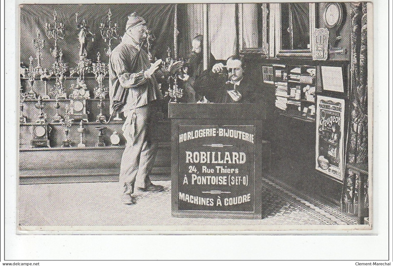 PONTOISE - PUBLICITE - Horlogerie Bijouterie Robillard - Très Bon état - Pontoise