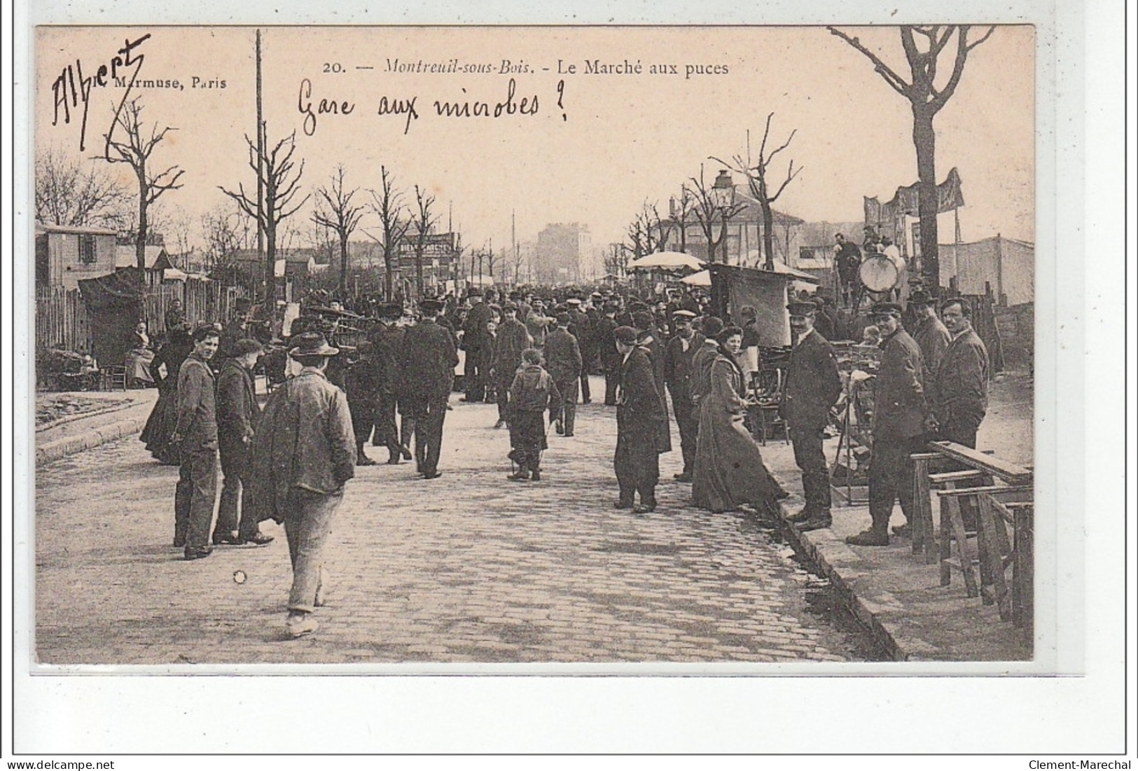 MONTREUIL SOUS BOIS - La Rue De Paris Et La Station Des Tramways - TEXTE - Très Bon état - Montreuil