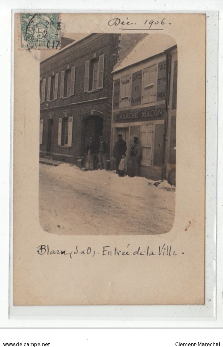 BLARU - Entrée De La Ville - CARTE PHOTO 1906 - Très Bon état - Autres & Non Classés