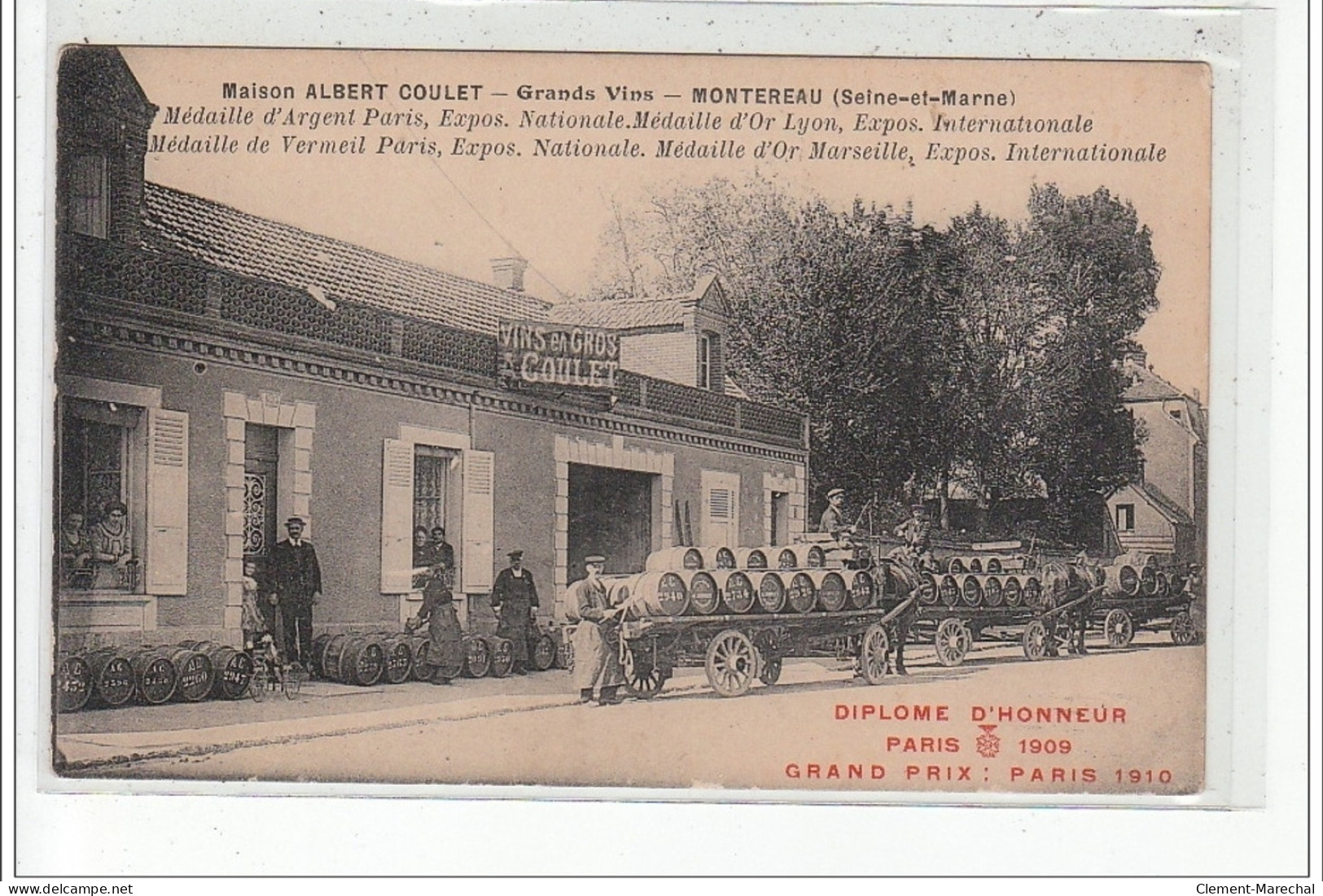 MONTEREAU - Maison Albert Coulet - Marchand De Vin - Très Bon état - Montereau