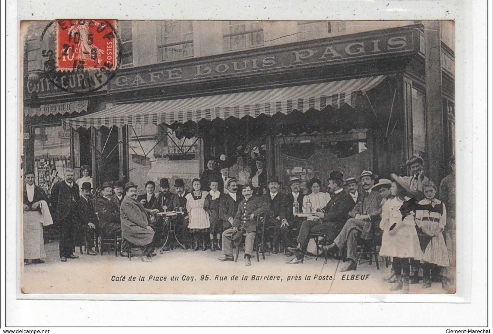 ELBEUF - Café De La Place Du Coq - 95, Rue De La Barrière Près La Poste - Très Bon état - Elbeuf