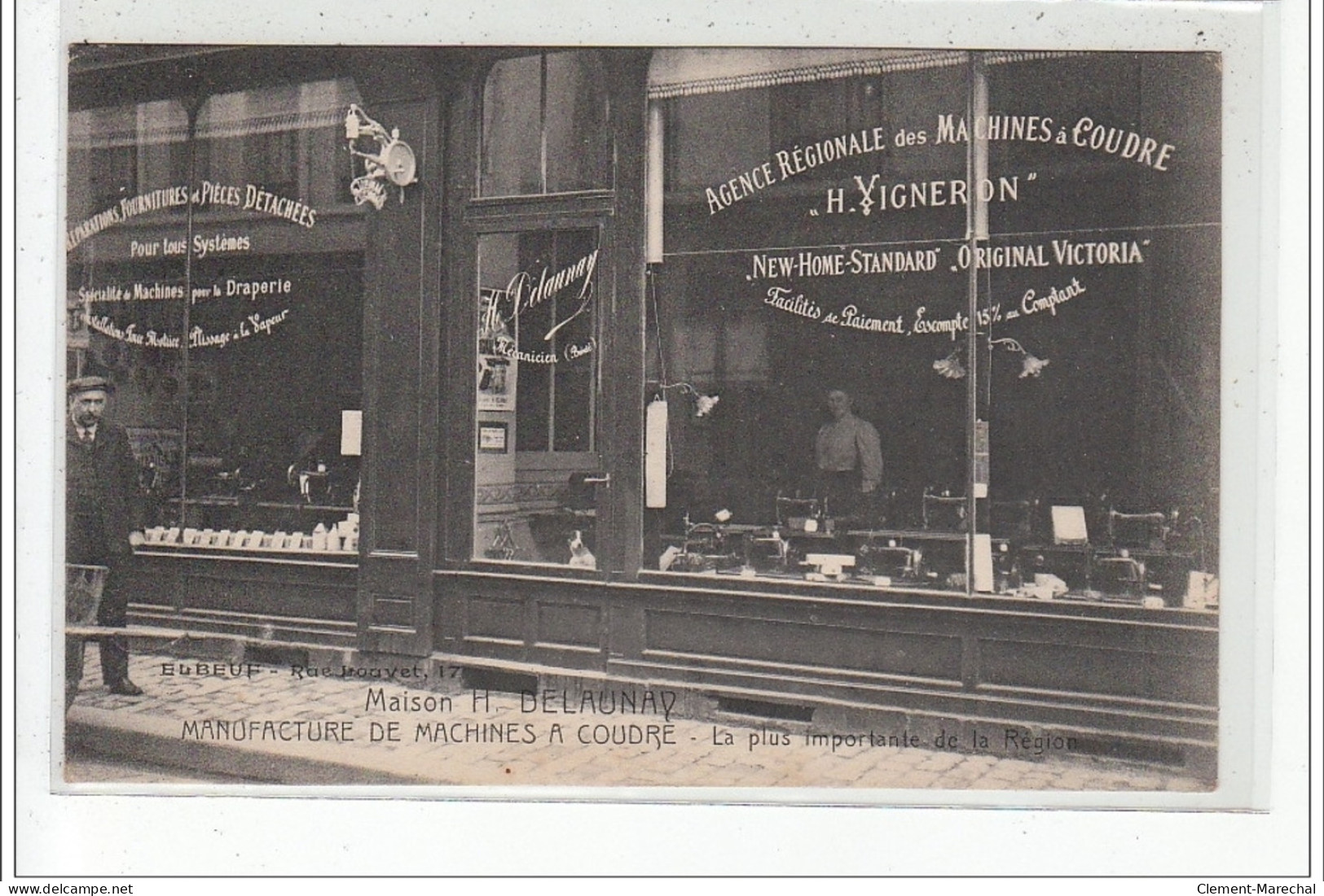 ELBEUF - Maison H. Delaunay Manufacture De Machines à Coudre - Très Bon état - Elbeuf