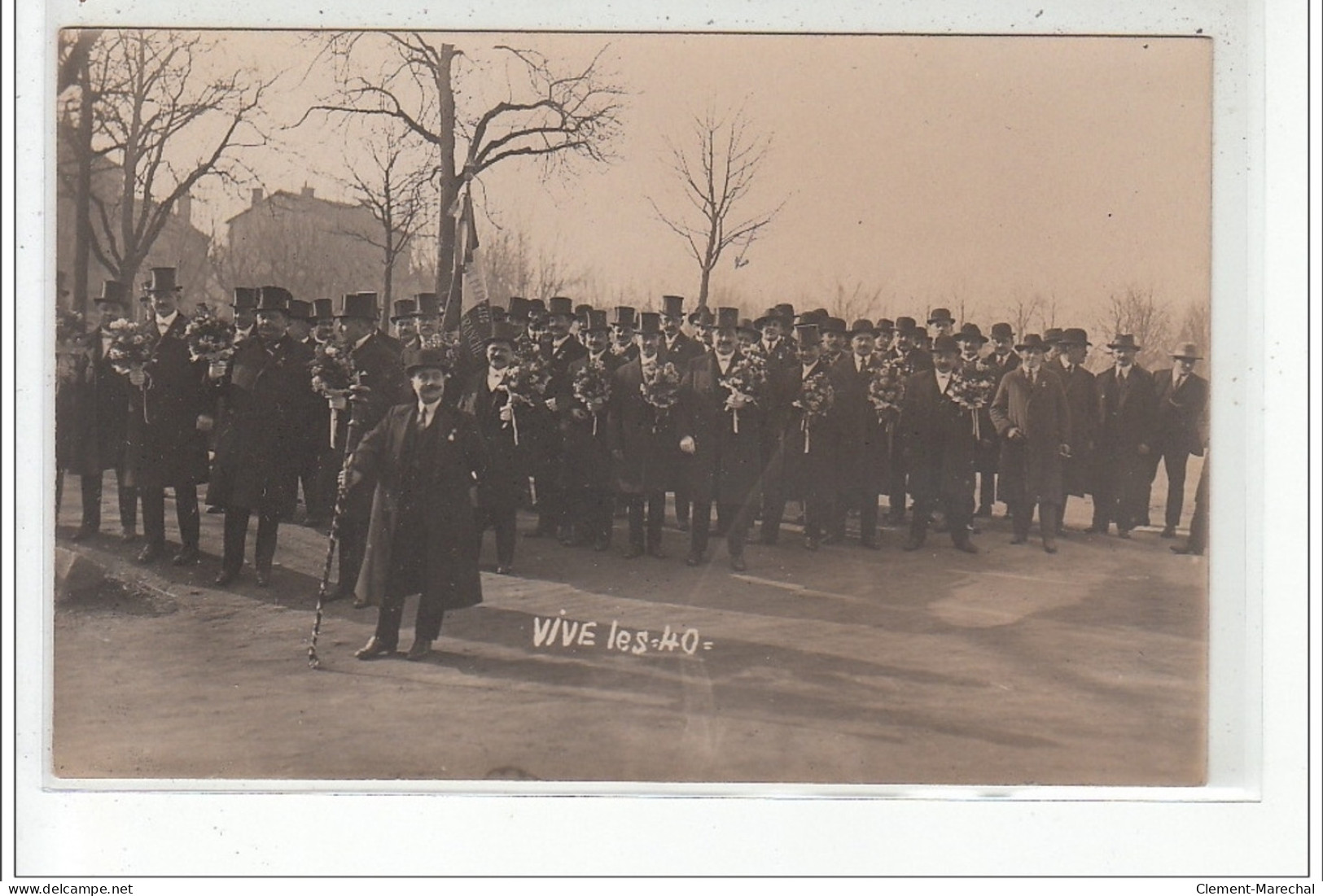 VILLEFRANCHE SUR SAONE - CARTE PHOTO - Conscrits De Villefranche 1924 - Les 40 Ans - Très Bon état - Villefranche-sur-Saone