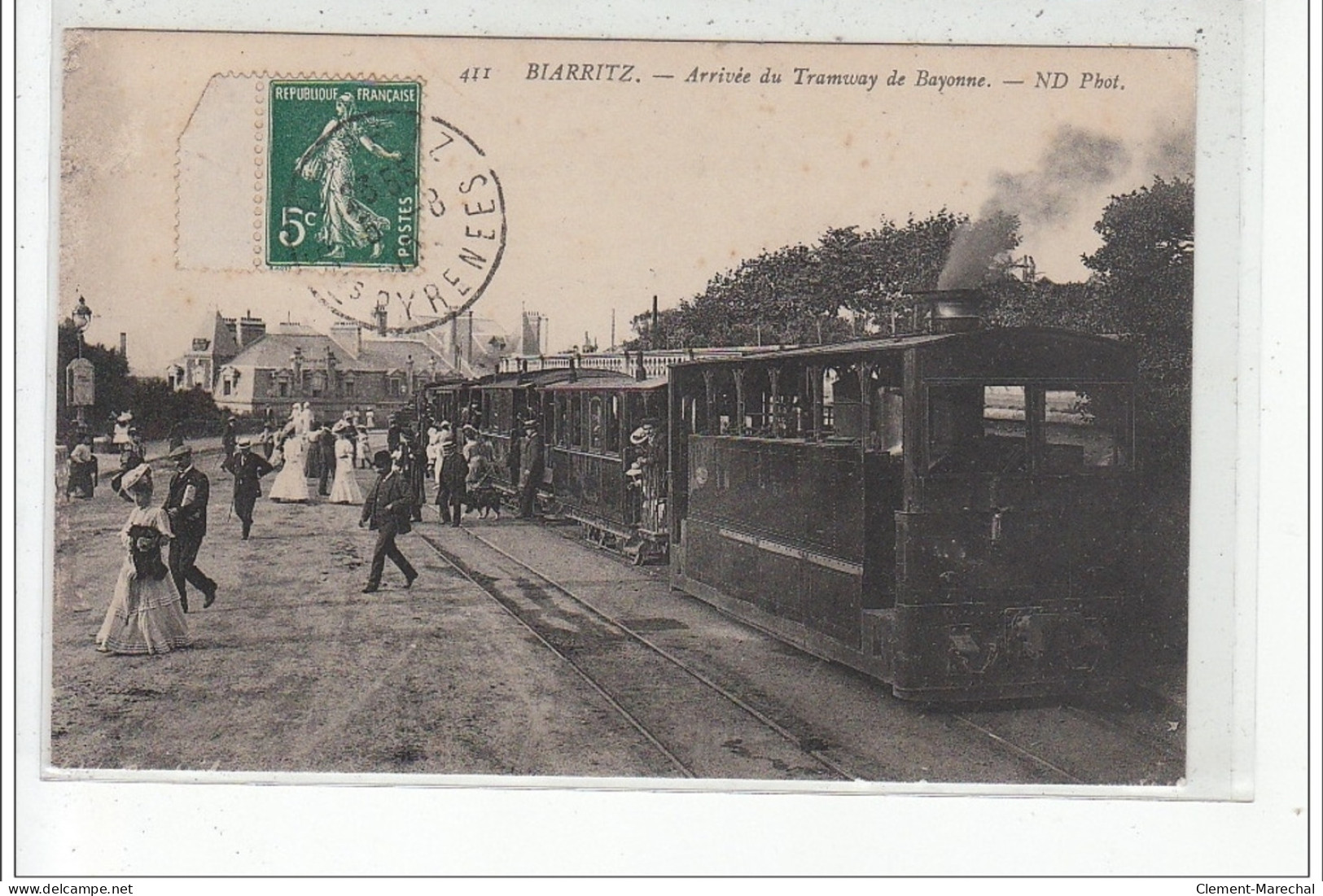 BIARRITZ - Arivée Du Tramway De Bayonne - état - Biarritz