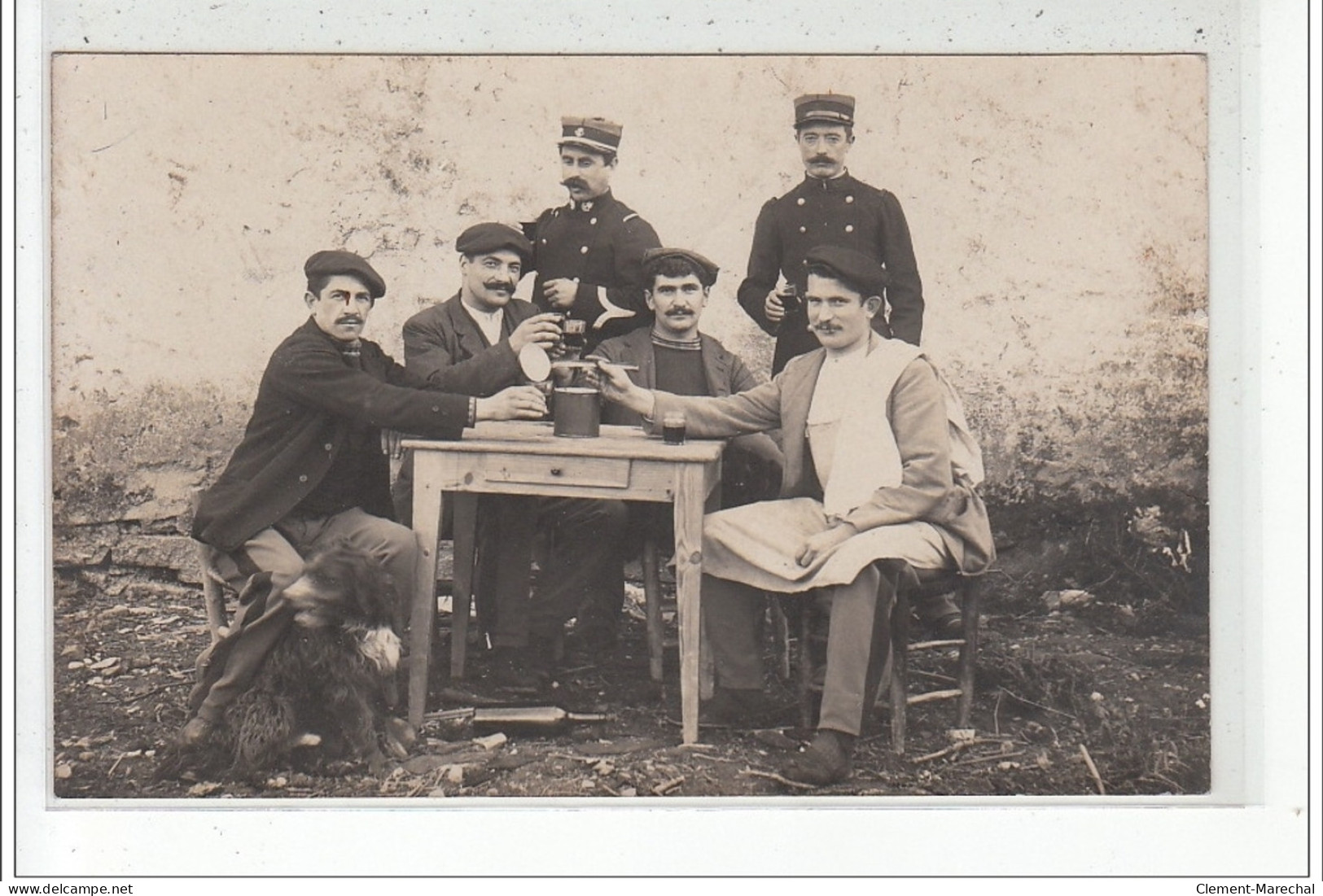 BIRIATOU - CARTE PHOTO 1908 - Douaniers - DOUANES - Très Bon état - Biriatou