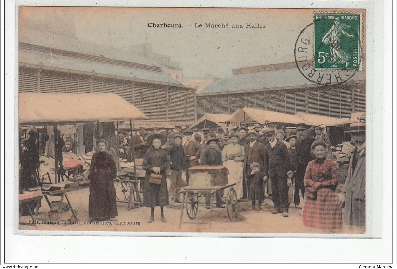 CHERBOURG - Le Marché Aux Halles - Très Bon état - Cherbourg