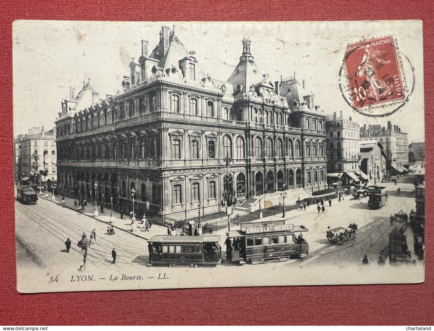 Cartolina - Lyon - La Bourse - 1910 - Zonder Classificatie