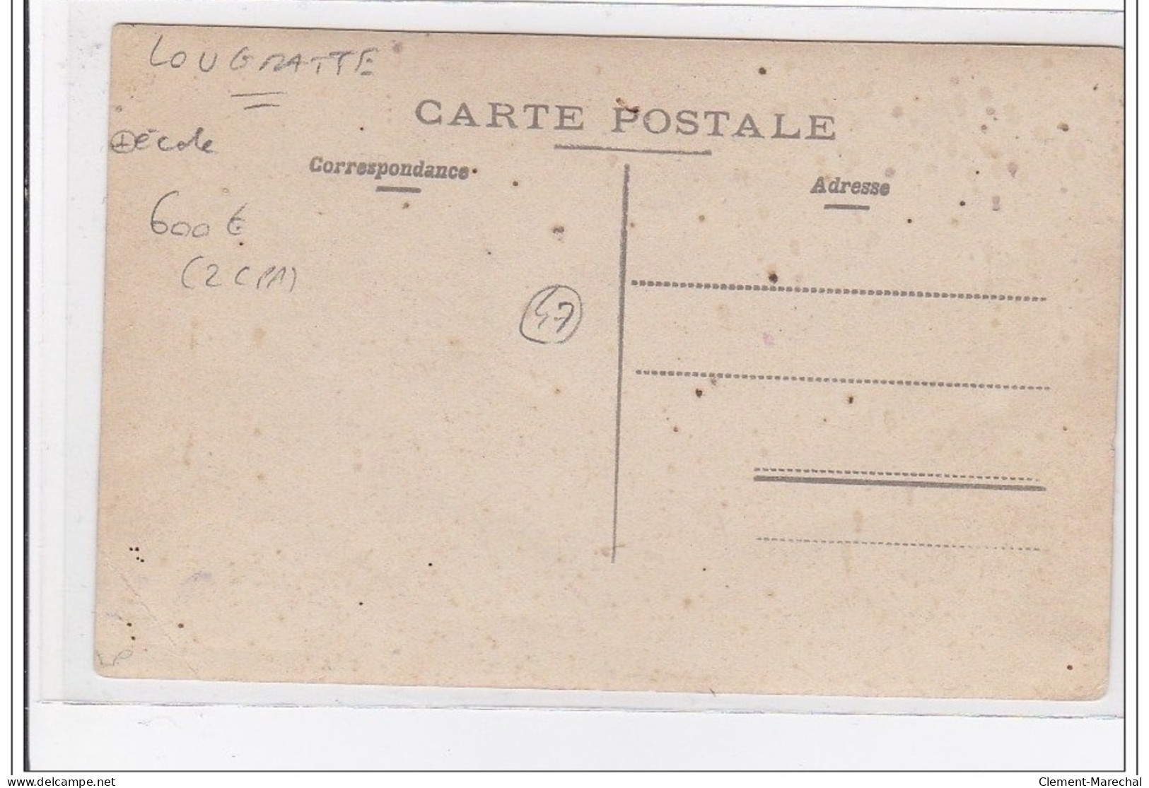 LOUGRATTE : Lot De 2 Cartes Photo, Ecole  - Apprentissage Du Tir Au Fusil - Tres Bon Etat - Otros & Sin Clasificación