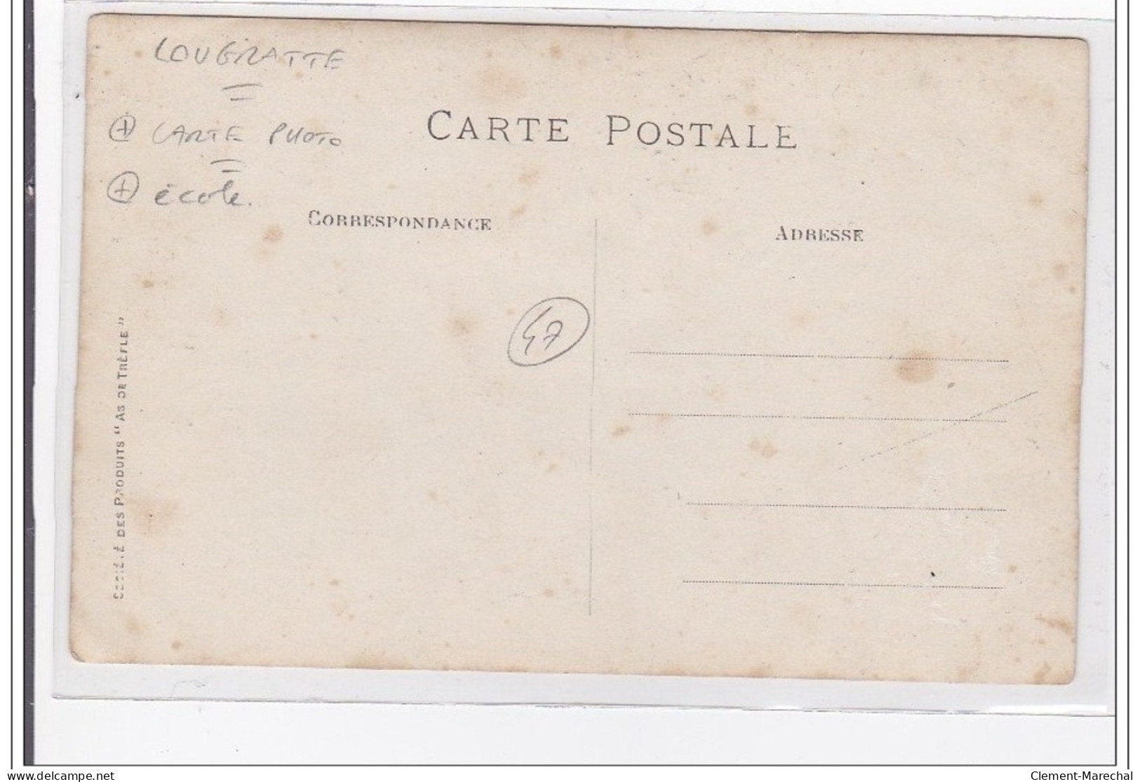 LOUGRATTE : Lot De 2 Cartes Photo, Ecole  - Apprentissage Du Tir Au Fusil - Tres Bon Etat - Otros & Sin Clasificación