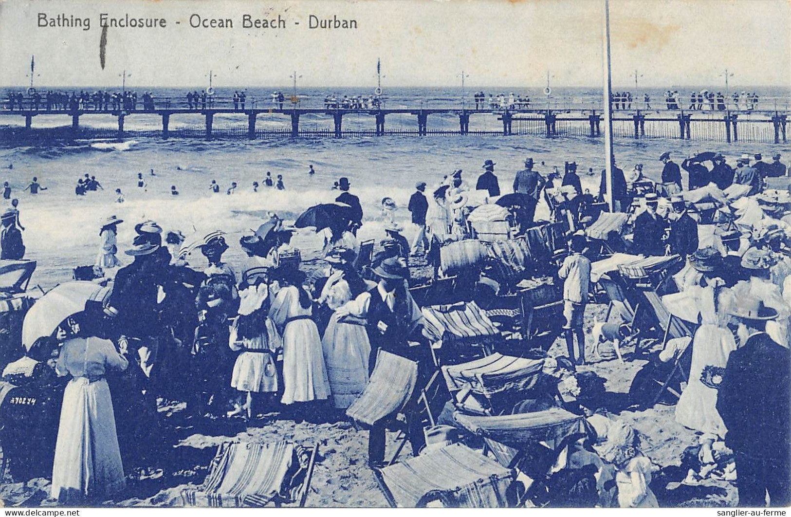 CPA / AFRIQUE DU SUD / BATHING ENCLOSURE / OCEAN BEACH / DURBAN - South Africa