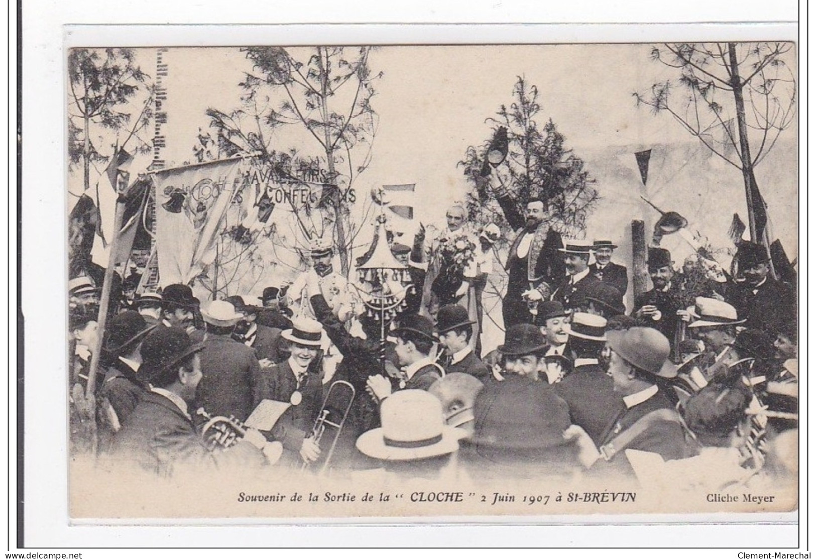 St-BREVIN : Souvenir De La Sortie De La """"CLOCHE"""" 2 Juin 1907 A St-brévin - Tres Bon Etat - Sonstige & Ohne Zuordnung