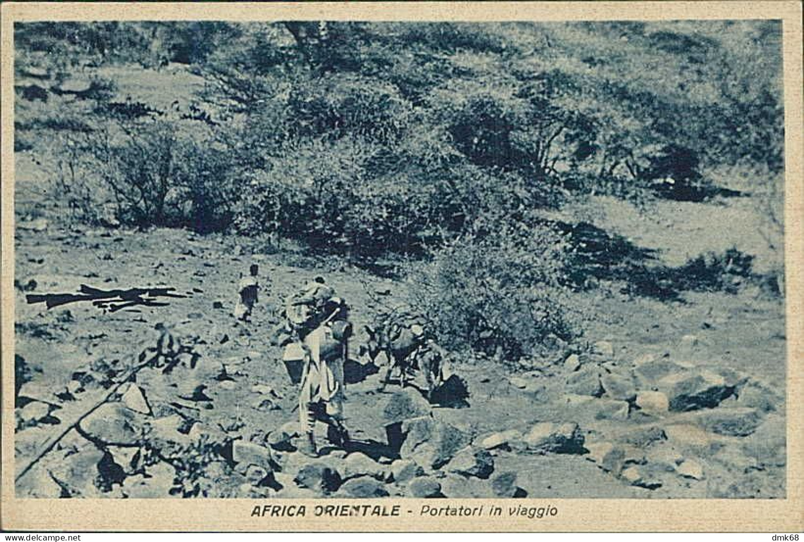 AFRICA - ERITREA - PORTATORI IN VIAGGIO /  TRAVELING CARRIERS - ED. BASSI - 1930s (12542) - Erythrée