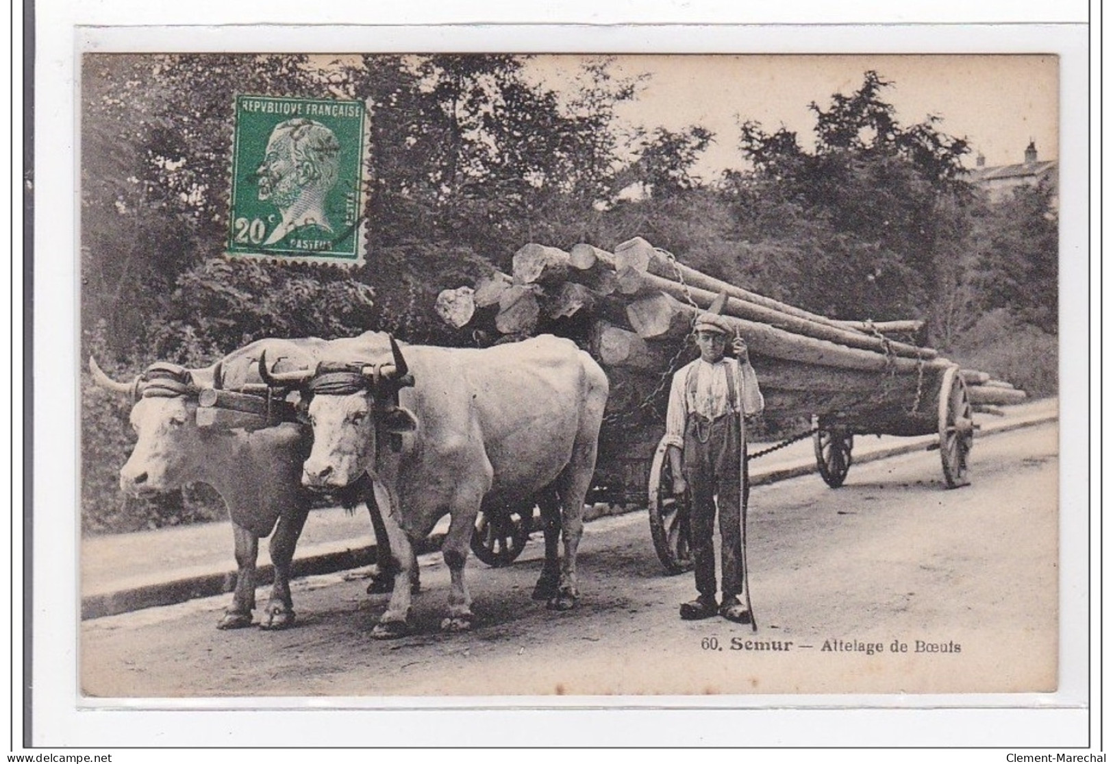 SEMUR : Attelage De Boeufs (bois) - Tres Bon Etat - Semur