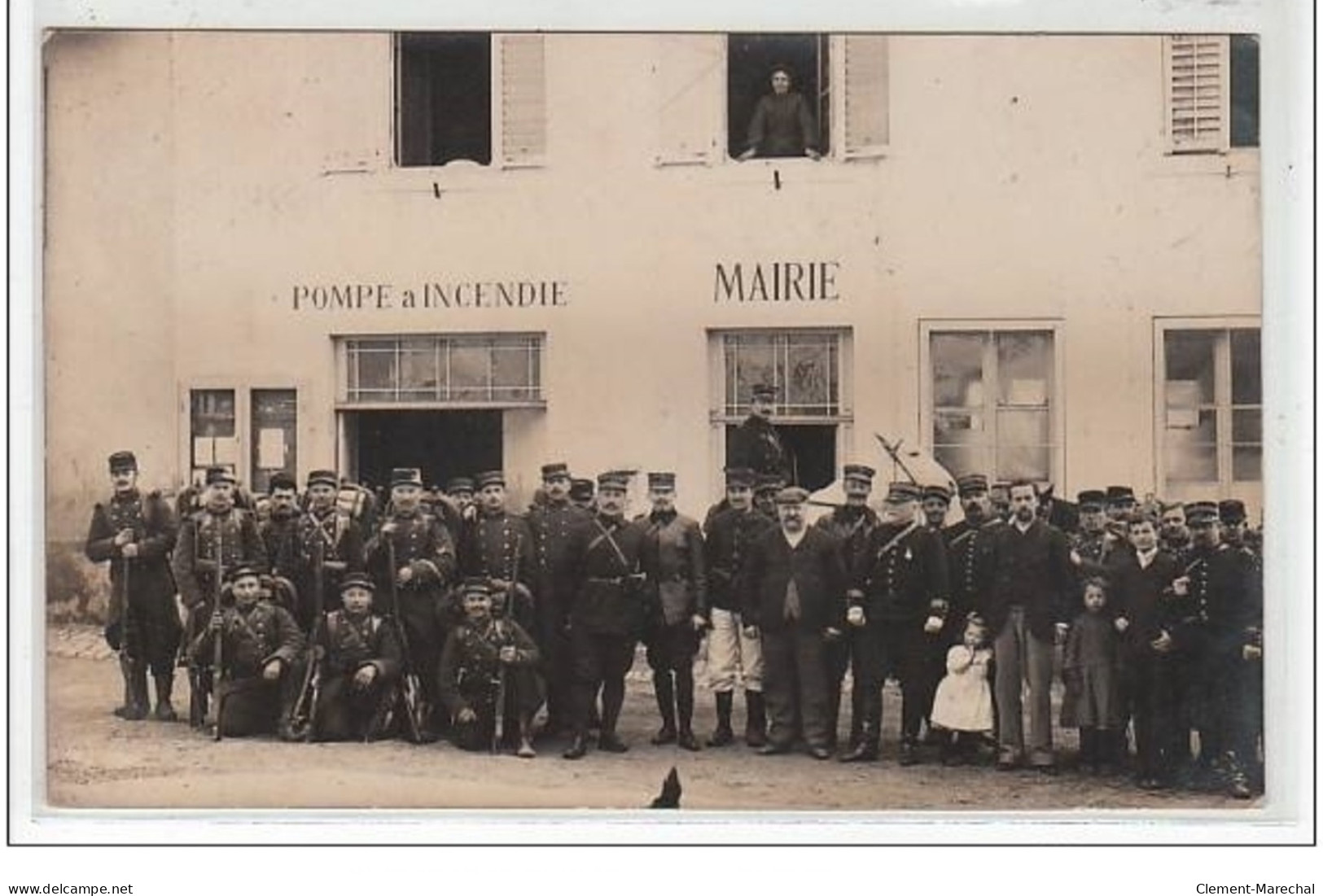 AMBACOURT : Carte Photo De La Caserne De Pompiers - Très Bon état - Mirecourt