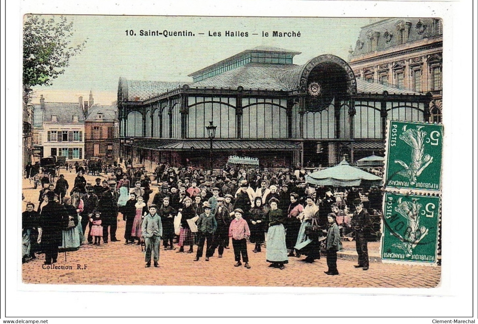 AISNE - SAINT QUENTIN - Les Halles - Le Marché  - Très Bon état - Sissonne