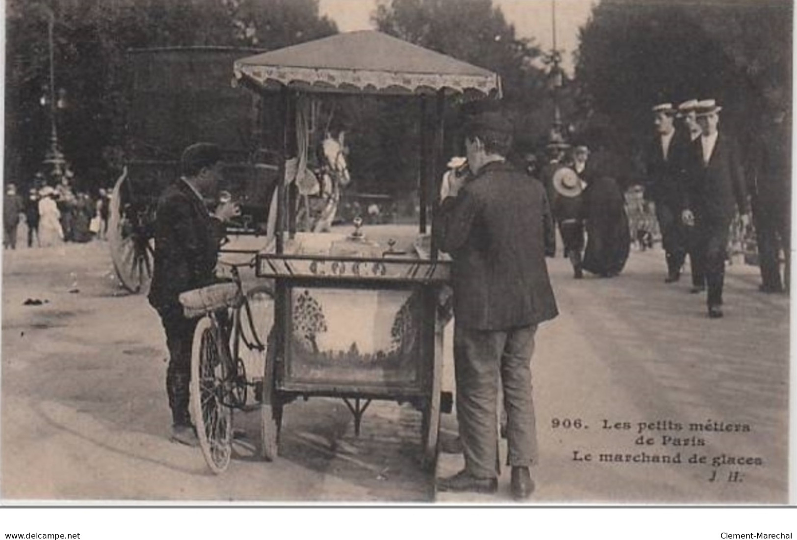 Les Petits Métiers De Paris : J.H. N°906 - Le Marchand De Glaces - Très Bon état - Petits Métiers à Paris